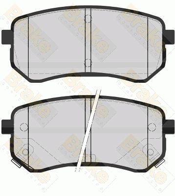 PA1578 Brake ENGINEERING Комплект тормозных колодок, дисковый тормоз