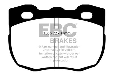 DP713 EBC Brakes Комплект тормозных колодок, дисковый тормоз