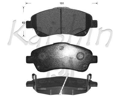 FK2233 KAISHIN Комплект тормозных колодок, дисковый тормоз