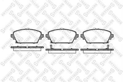 705002BLSX STELLOX Комплект тормозных колодок, дисковый тормоз