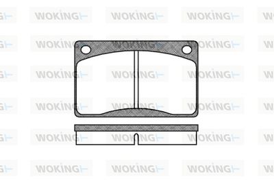 P142330 WOKING Комплект тормозных колодок, дисковый тормоз