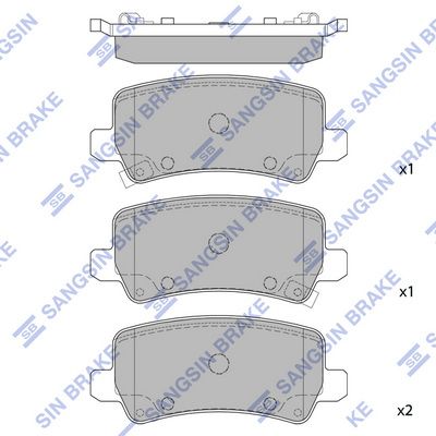 SP1499 Hi-Q Комплект тормозных колодок, дисковый тормоз