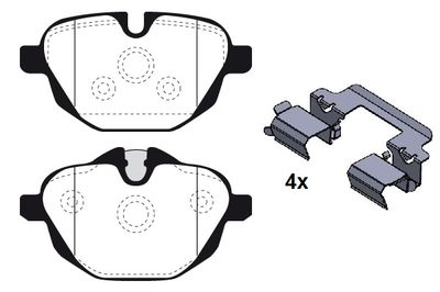 RA10110K1 RAICAM Комплект тормозных колодок, дисковый тормоз