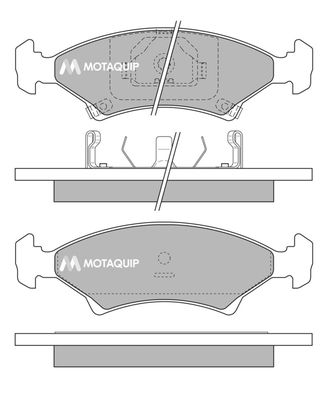 LVXL178 MOTAQUIP Комплект тормозных колодок, дисковый тормоз