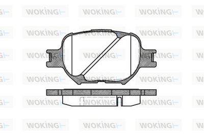 P642300 WOKING Комплект тормозных колодок, дисковый тормоз