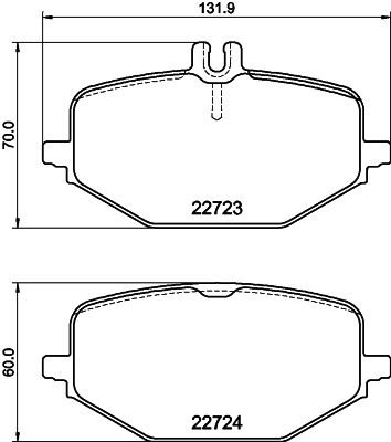 8DB355040691 HELLA PAGID Комплект тормозных колодок, дисковый тормоз