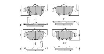 FBP1921 FREMAX Комплект тормозных колодок, дисковый тормоз