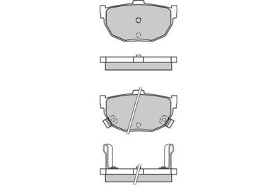 120570 E.T.F. Комплект тормозных колодок, дисковый тормоз