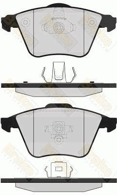 PA1628 Brake ENGINEERING Комплект тормозных колодок, дисковый тормоз