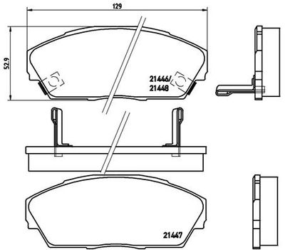 P28013 BREMBO Комплект тормозных колодок, дисковый тормоз