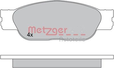 1170610 METZGER Комплект тормозных колодок, дисковый тормоз