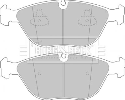 BBP1578 BORG & BECK Комплект тормозных колодок, дисковый тормоз