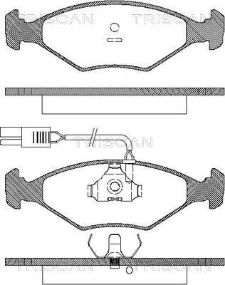 811015902 TRISCAN Комплект тормозных колодок, дисковый тормоз
