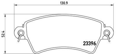 P61065 BREMBO Комплект тормозных колодок, дисковый тормоз