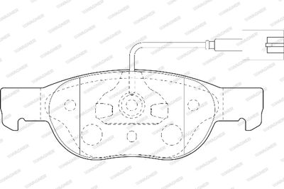 WBP21930B WAGNER Комплект тормозных колодок, дисковый тормоз