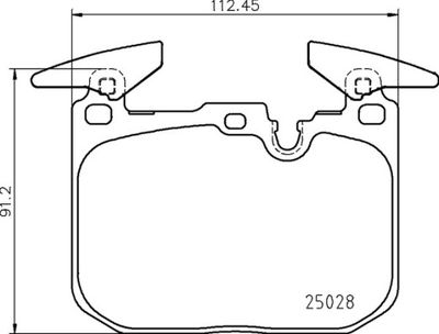 P06098 BREMBO Комплект тормозных колодок, дисковый тормоз