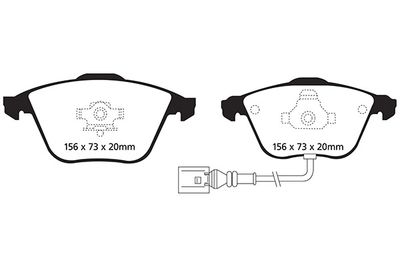 DP21594 EBC Brakes Комплект тормозных колодок, дисковый тормоз