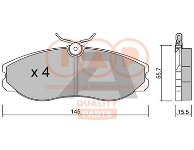 70413051P IAP QUALITY PARTS Комплект тормозных колодок, дисковый тормоз