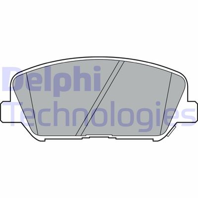 LP2477 DELPHI Комплект тормозных колодок, дисковый тормоз