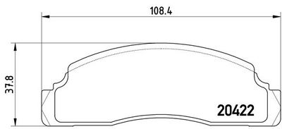 P24009 BREMBO Комплект тормозных колодок, дисковый тормоз