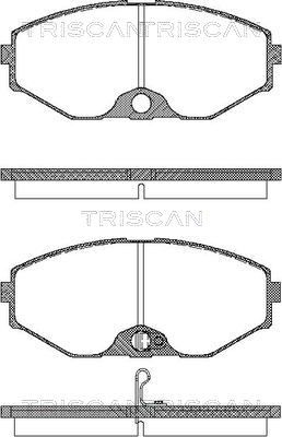 811014037 TRISCAN Комплект тормозных колодок, дисковый тормоз