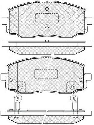 FP0002 FIT Комплект тормозных колодок, дисковый тормоз