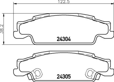 P09031 BREMBO Комплект тормозных колодок, дисковый тормоз