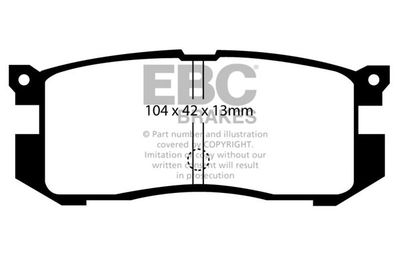 DP739 EBC Brakes Комплект тормозных колодок, дисковый тормоз