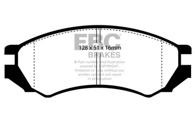 DP839 EBC Brakes Комплект тормозных колодок, дисковый тормоз