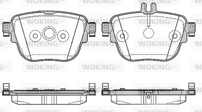 P1692300 WOKING Комплект тормозных колодок, дисковый тормоз