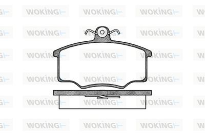 P146300 WOKING Комплект тормозных колодок, дисковый тормоз