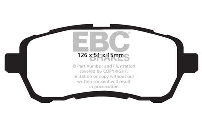 DP22058 EBC Brakes Комплект тормозных колодок, дисковый тормоз