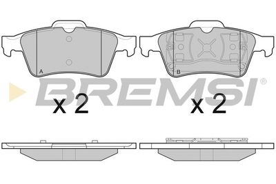 BP2980 BREMSI Комплект тормозных колодок, дисковый тормоз