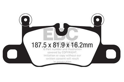 DP32371C EBC Brakes Комплект тормозных колодок, дисковый тормоз