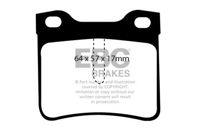 DP1081 EBC Brakes Комплект тормозных колодок, дисковый тормоз