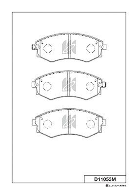 D11053M MK Kashiyama Комплект тормозных колодок, дисковый тормоз