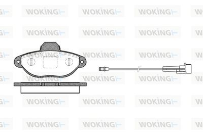 P514301 WOKING Комплект тормозных колодок, дисковый тормоз