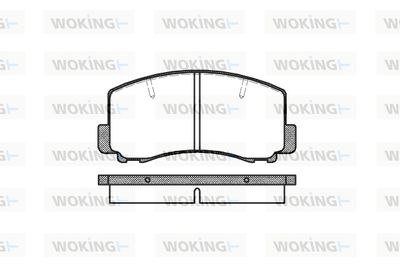 P065300 WOKING Комплект тормозных колодок, дисковый тормоз