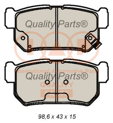 70418031 IAP QUALITY PARTS Комплект тормозных колодок, дисковый тормоз