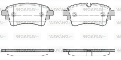 P1769310 WOKING Комплект тормозных колодок, дисковый тормоз