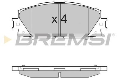 BP3498 BREMSI Комплект тормозных колодок, дисковый тормоз