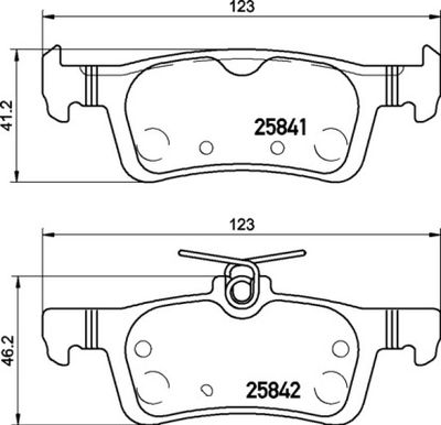 P24204 BREMBO Комплект тормозных колодок, дисковый тормоз