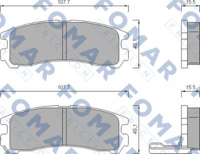 FO479481 FOMAR Friction Комплект тормозных колодок, дисковый тормоз