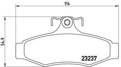 P15005 BREMBO Комплект тормозных колодок, дисковый тормоз