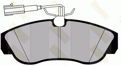 PA1283 Brake ENGINEERING Комплект тормозных колодок, дисковый тормоз