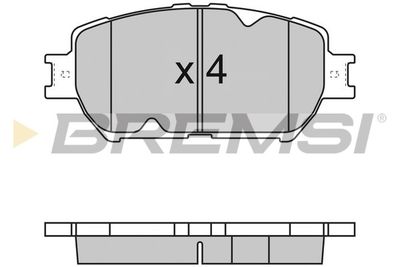 BP3126 BREMSI Комплект тормозных колодок, дисковый тормоз