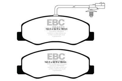 DPX2085 EBC Brakes Комплект тормозных колодок, дисковый тормоз