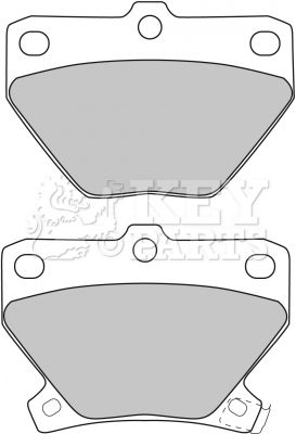 KBP1712 KEY PARTS Комплект тормозных колодок, дисковый тормоз