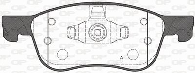 BPA177600 OPEN PARTS Комплект тормозных колодок, дисковый тормоз