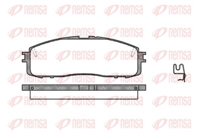 019934 REMSA Комплект тормозных колодок, дисковый тормоз